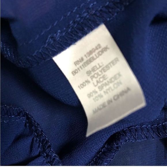 Charming Charlie Blue Peplum Blouse - Picture 5 of 5